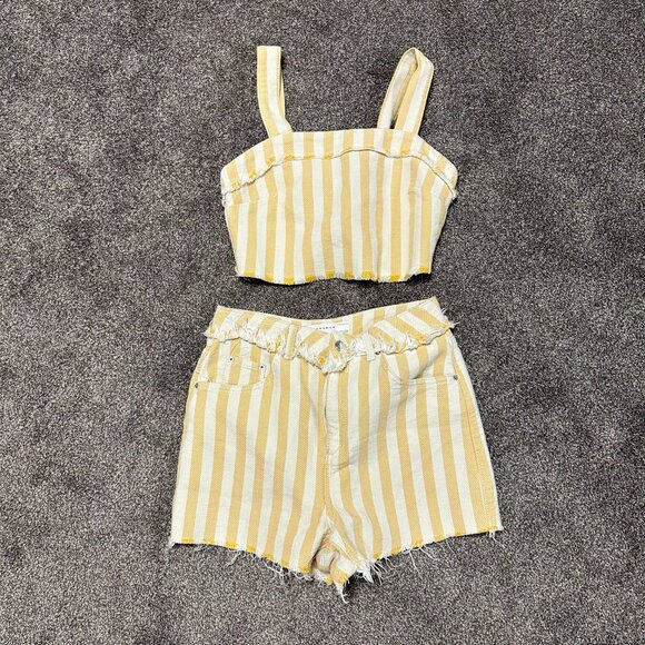 Denim Striped Set - Picture 2 of 12